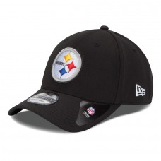 Men's Pittsburgh Steelers New Era Team Classic 39THIRTY Flex Black Hat 1706668